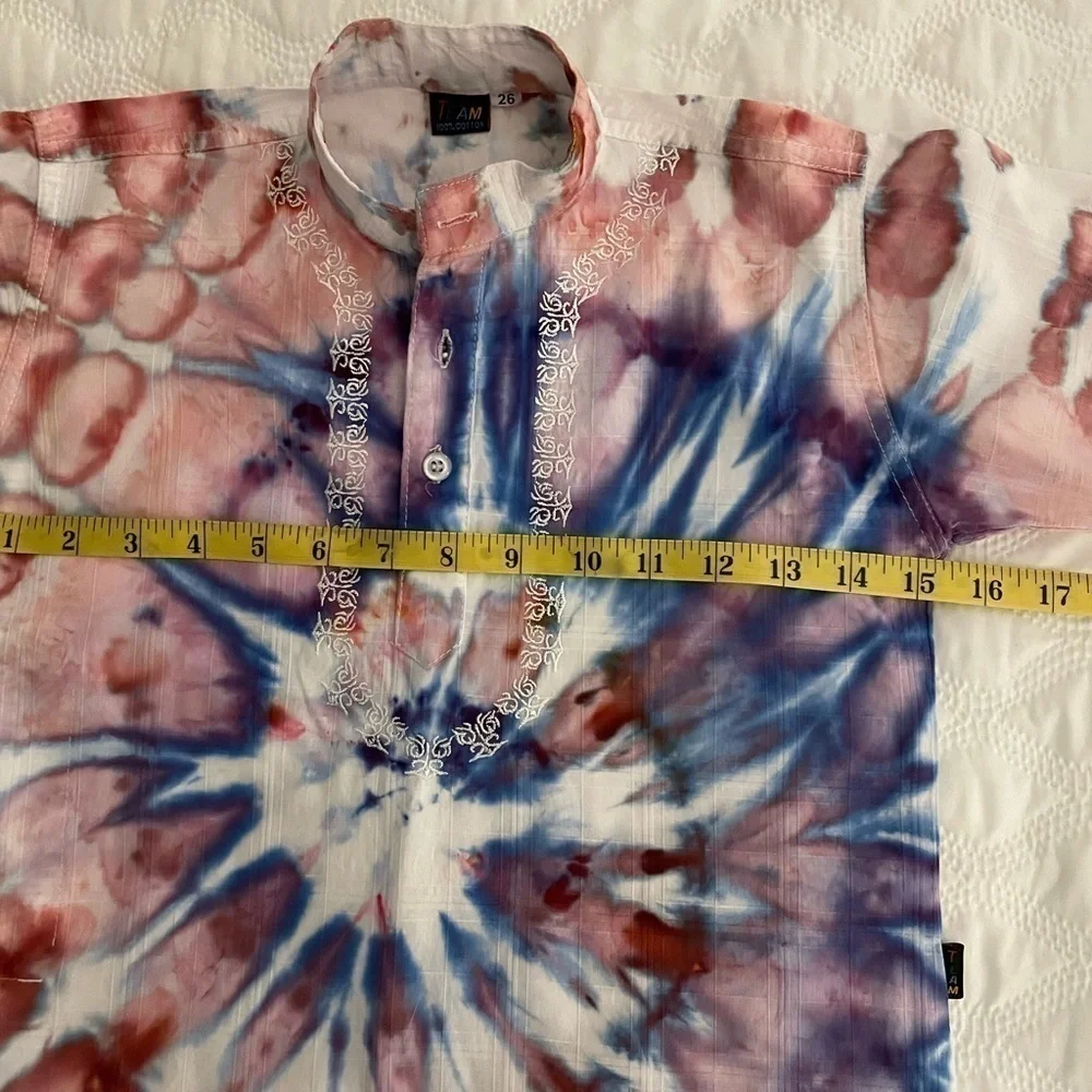 Girls hand crafted tie dyed tunic top